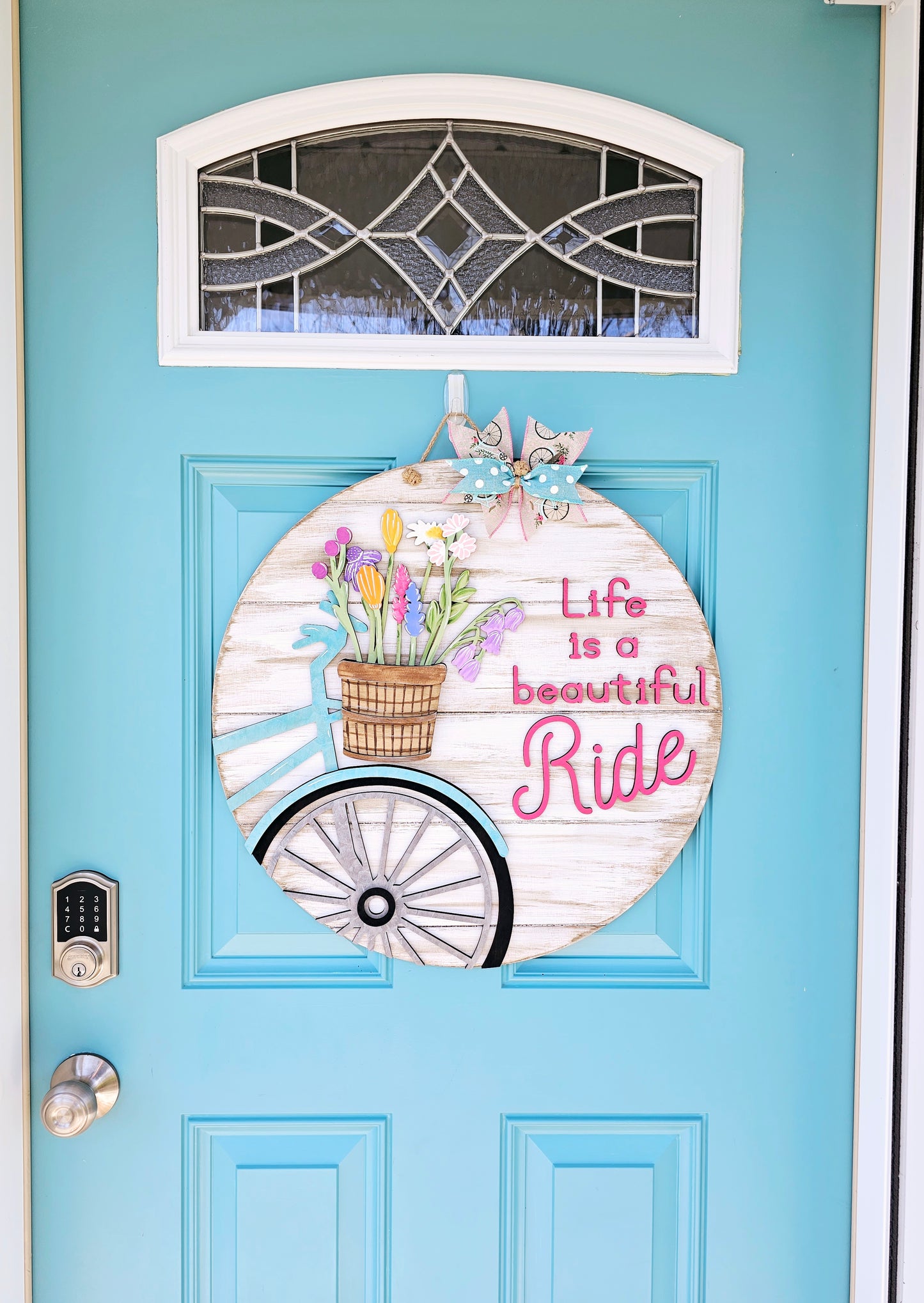 Life is a beautiful ride bike Door Hanger