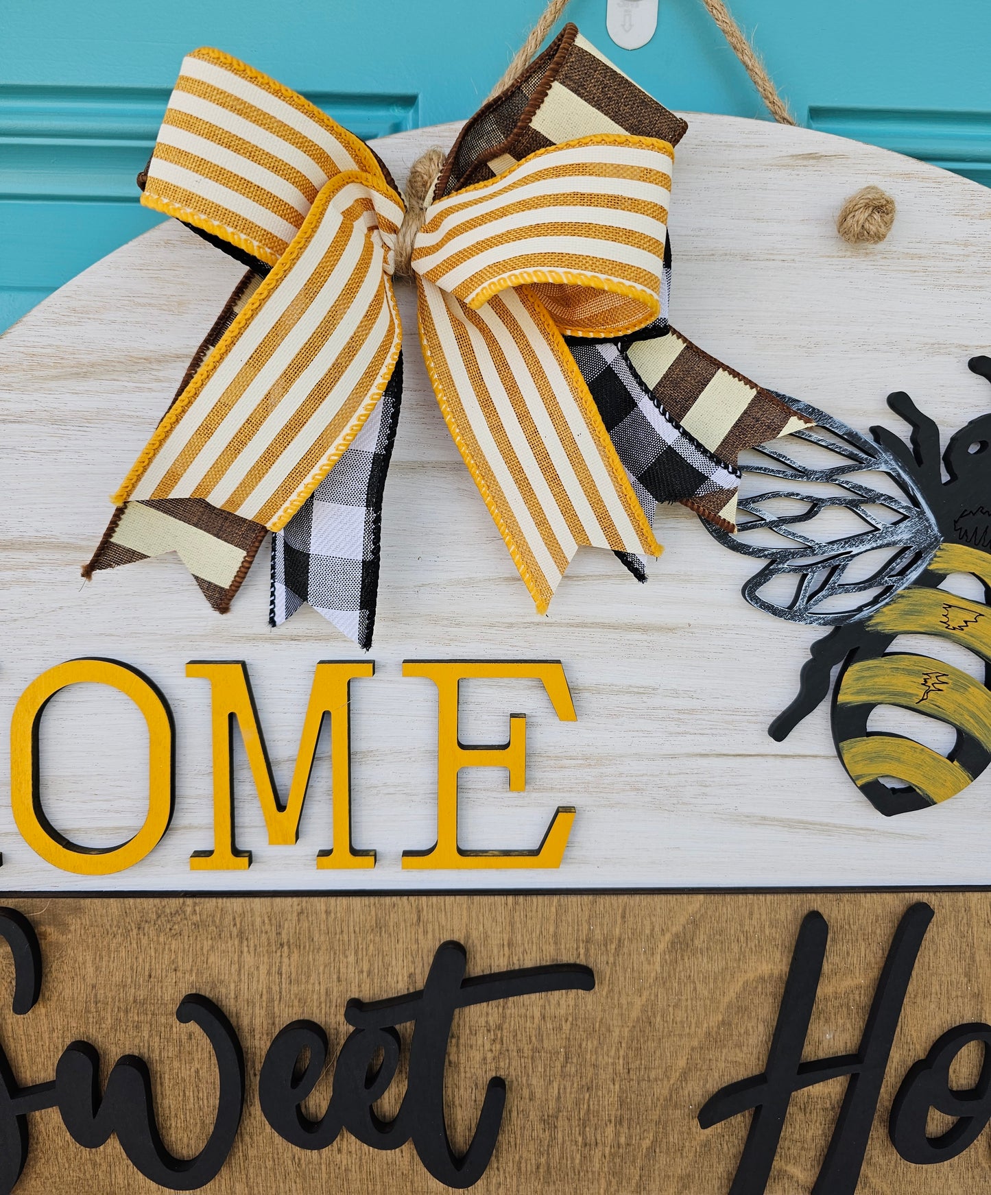 Home Sweet Home Bee Door Hanger