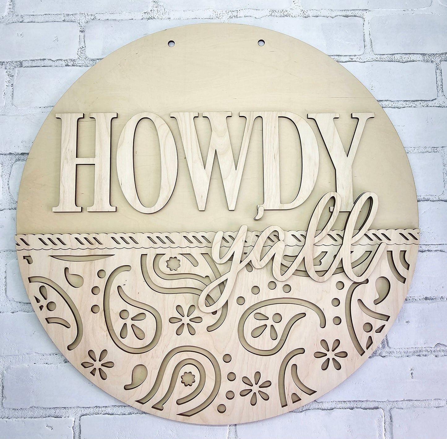 Howdy Bandana Door Hanger