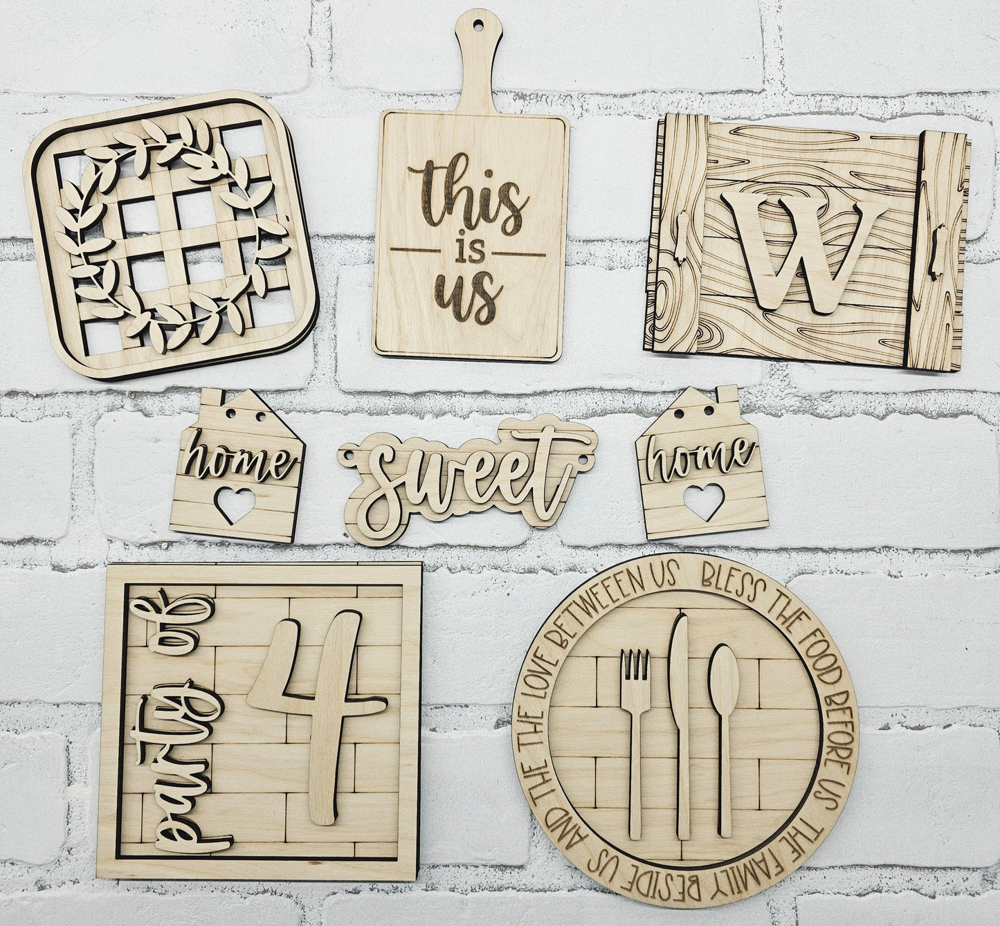 Home Sweet Home Personalized Tiered Tray Set