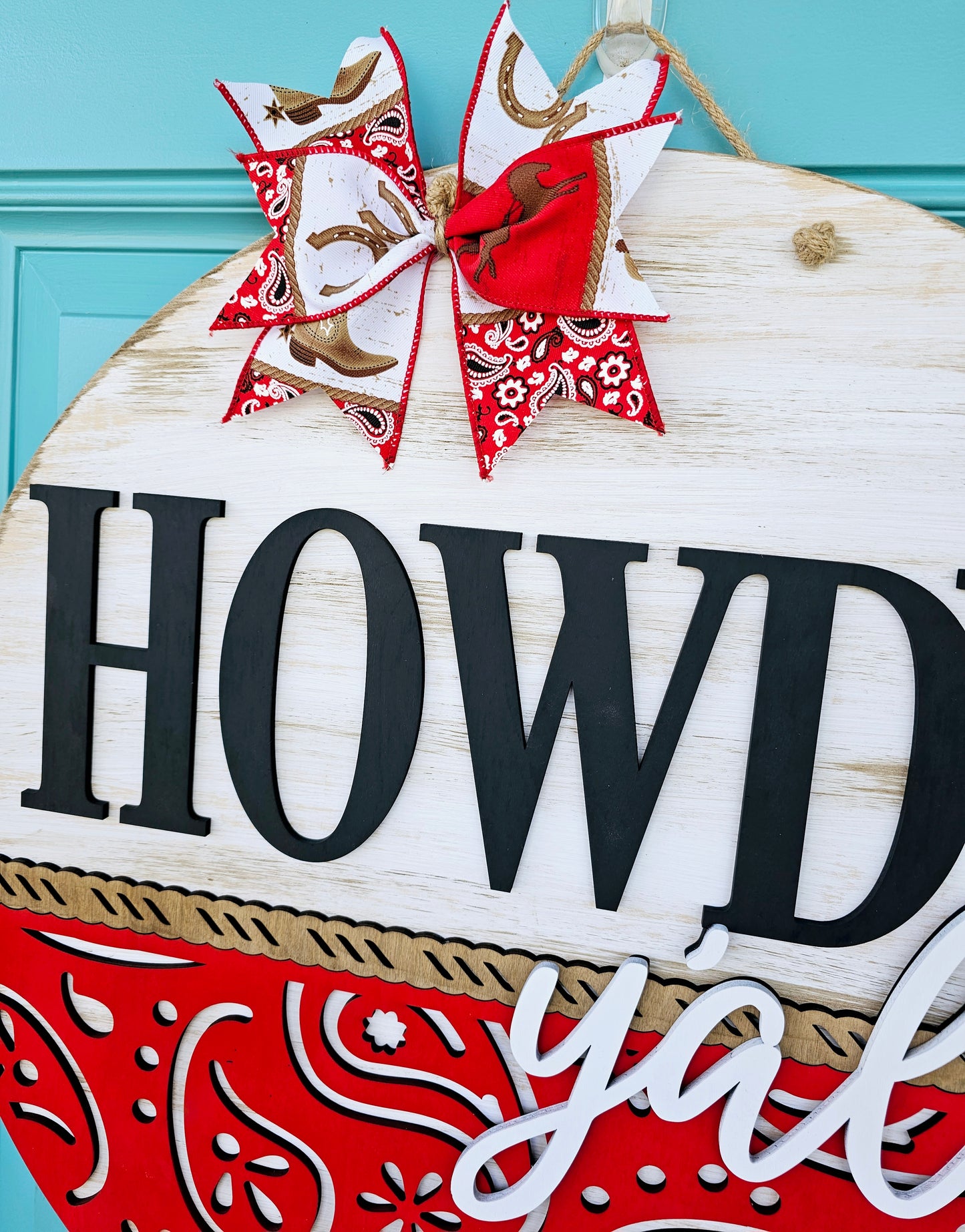 Howdy Bandana Door Hanger