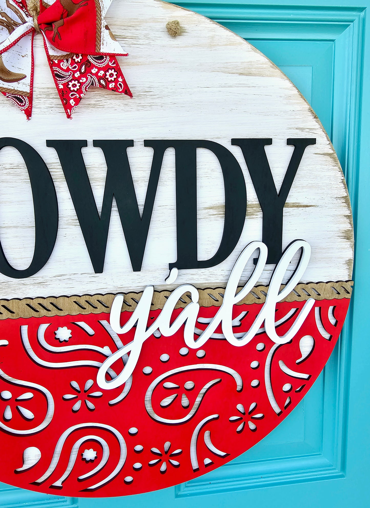 Howdy Bandana Door Hanger