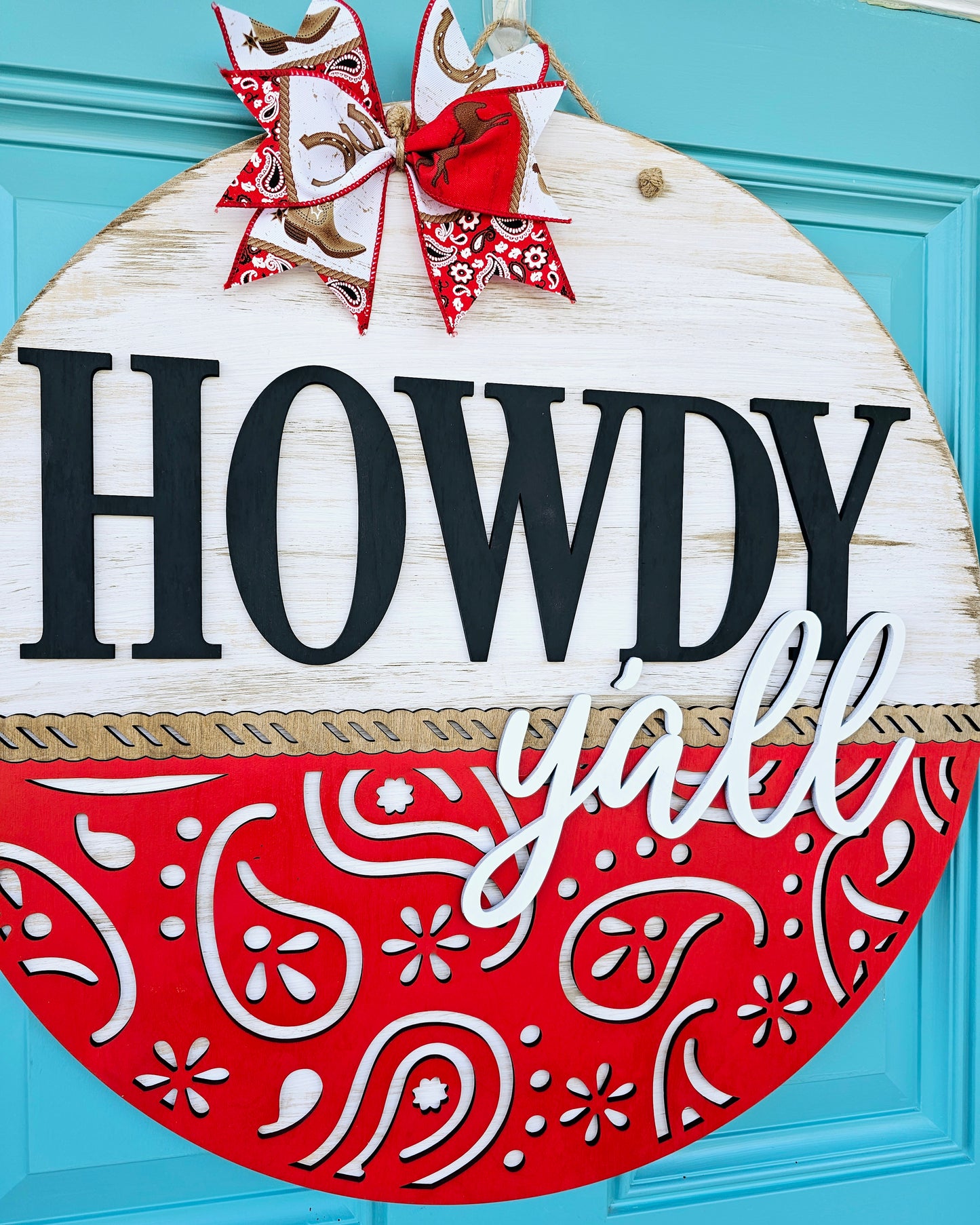 Howdy Bandana Door Hanger