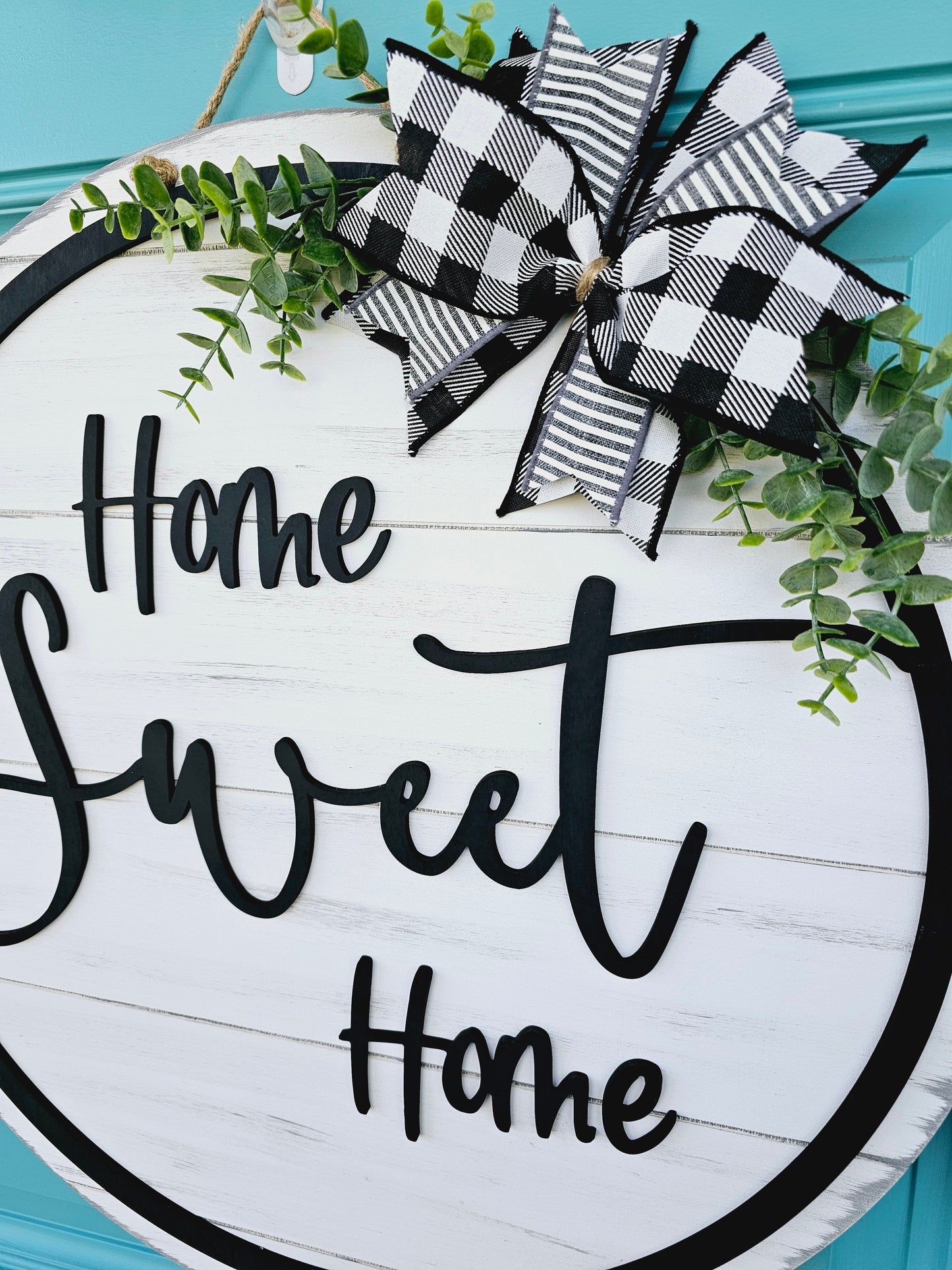 Home Sweet Home Ring Door Hanger