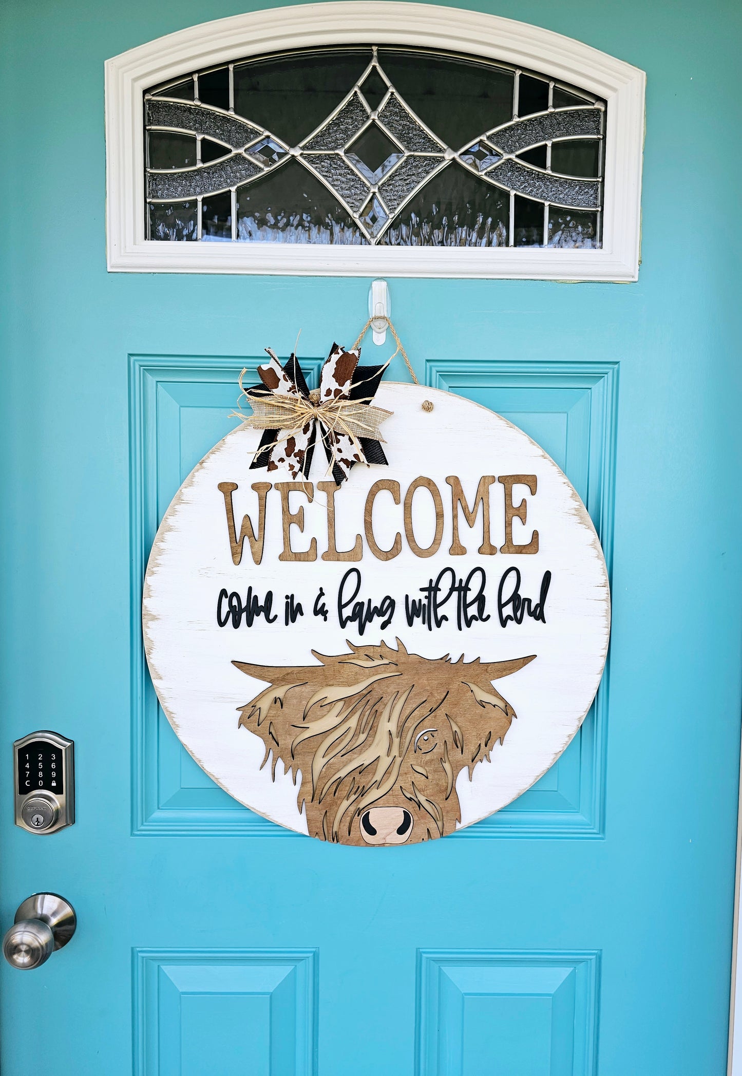 Come in & Hang with the herd Door Hanger
