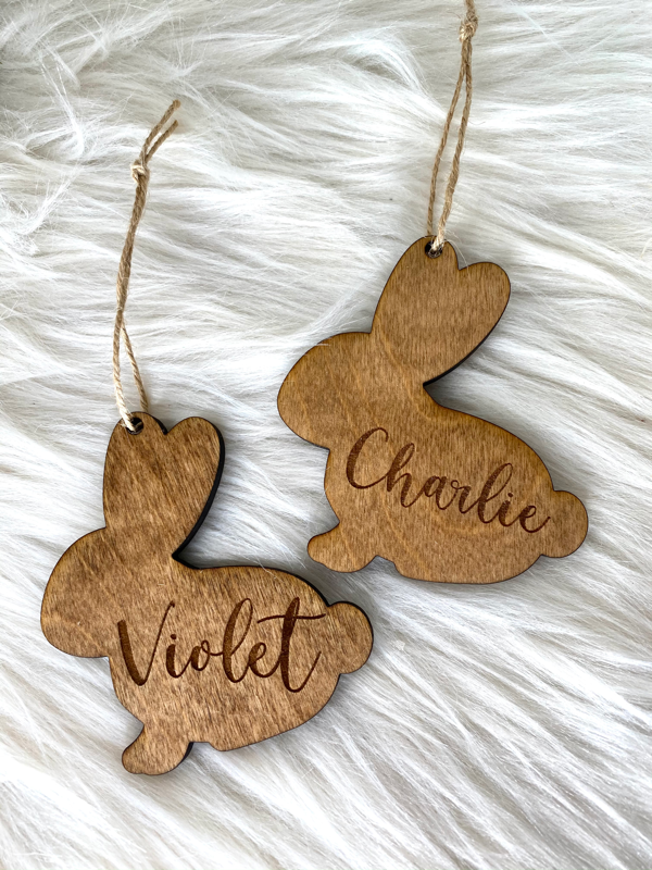 Personalized Bunny Tags