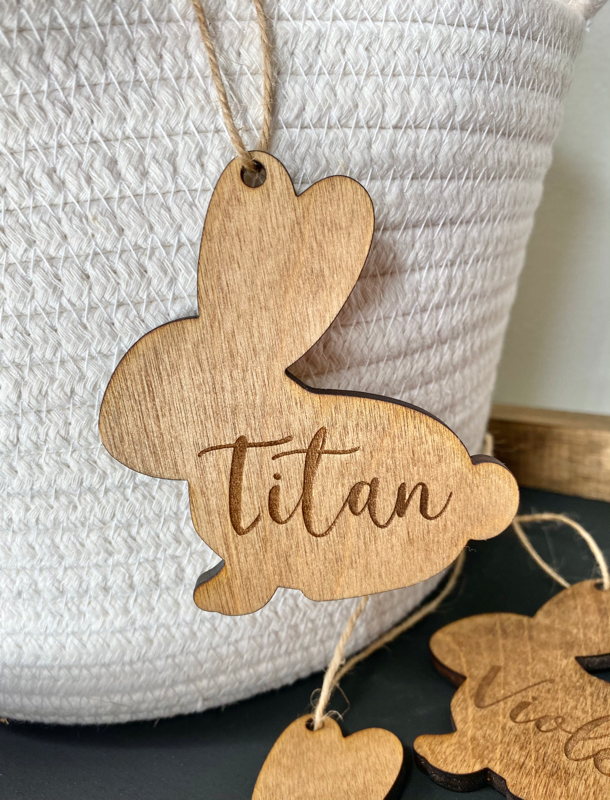 Personalized Bunny Tags