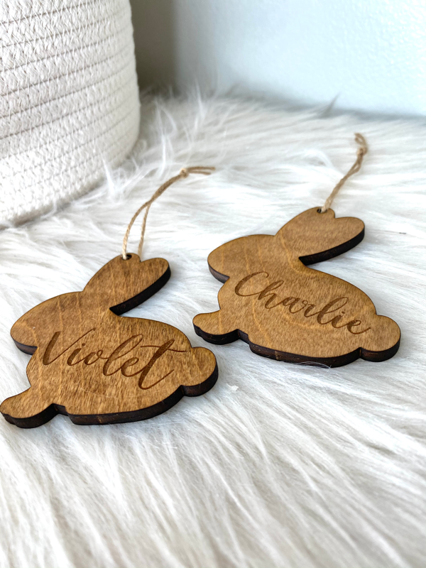 Personalized Bunny Tags