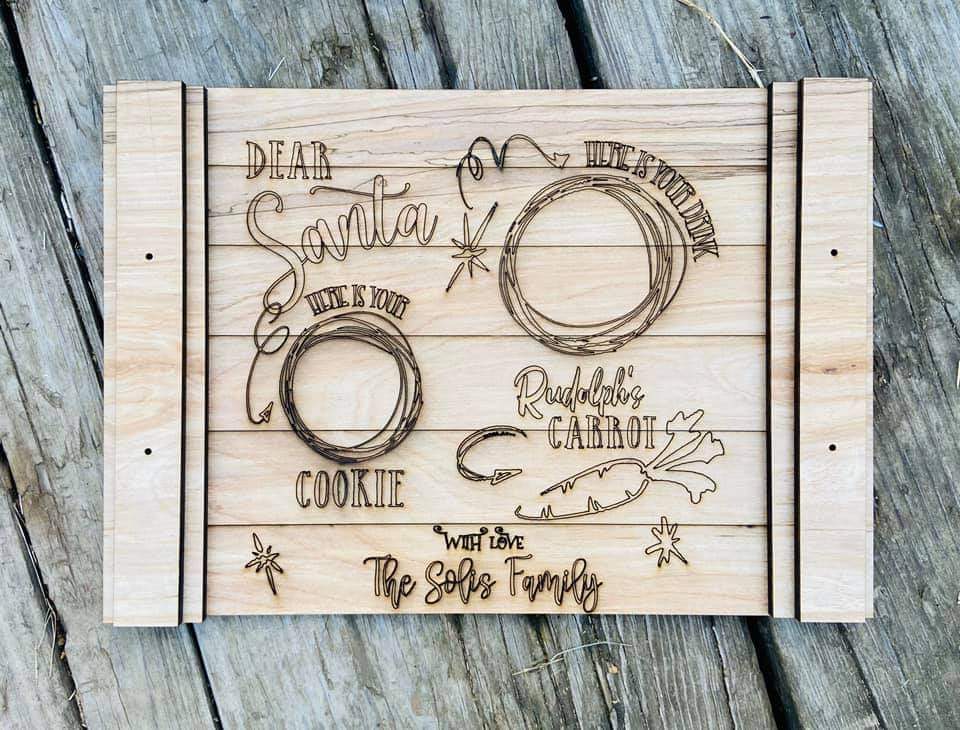 Personalized Santa Tray