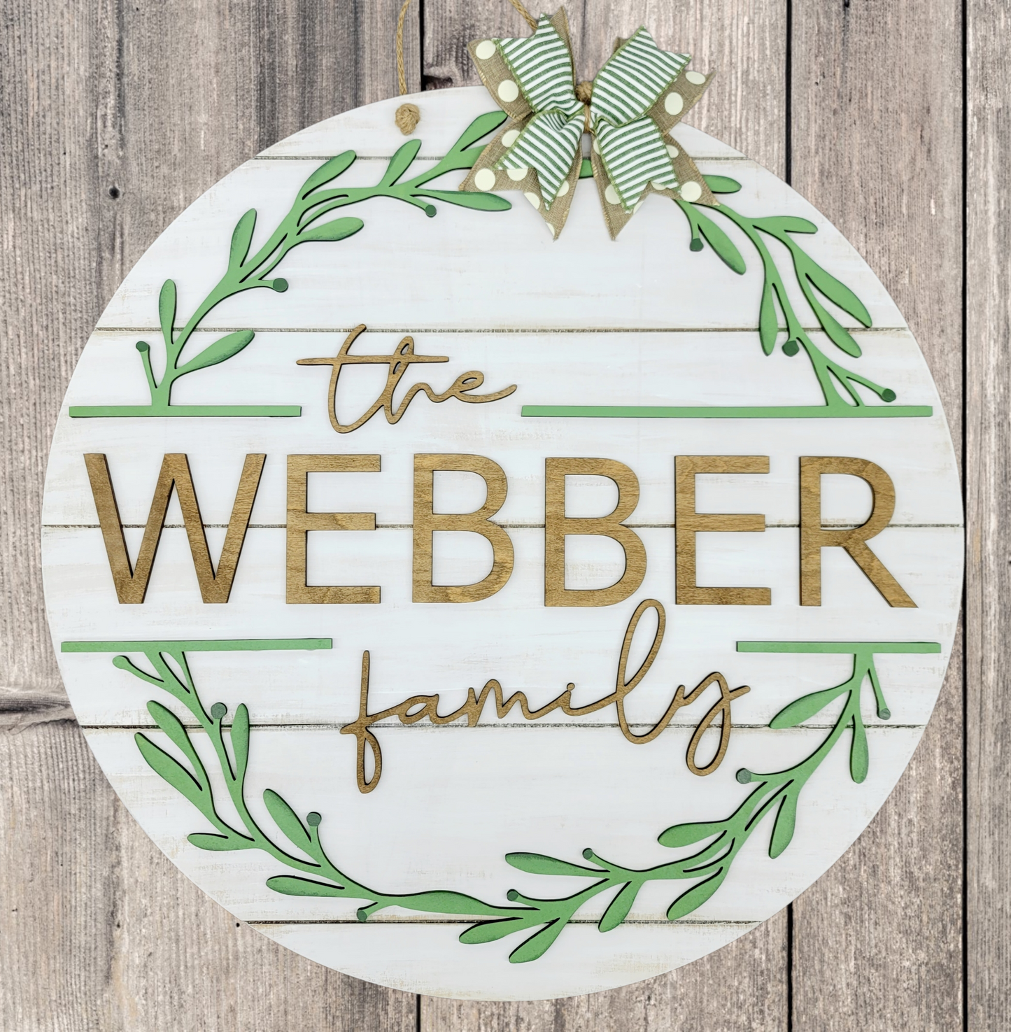 Family Name Door Hanger- FEB 11th