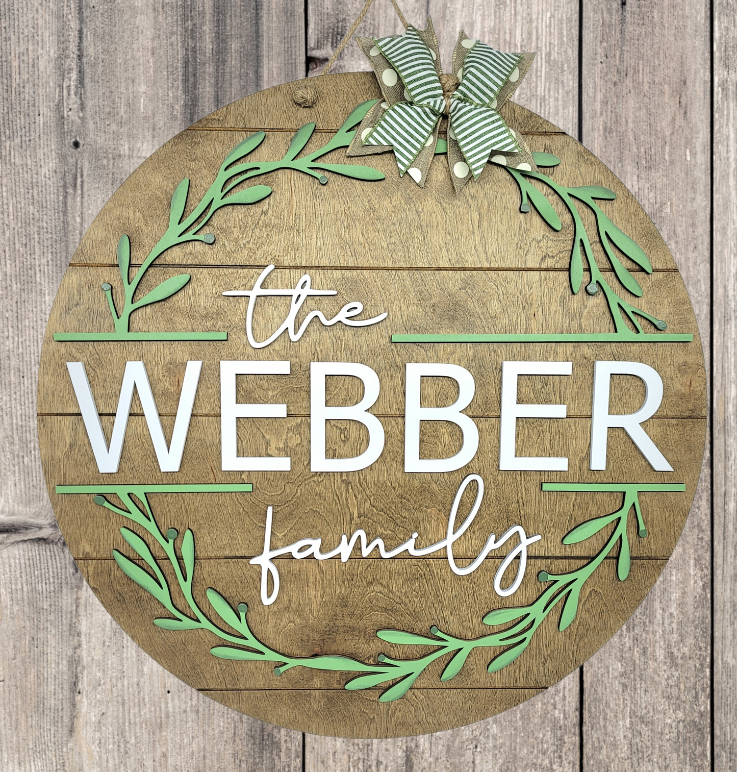 Family Name Door Hanger- FEB 11th