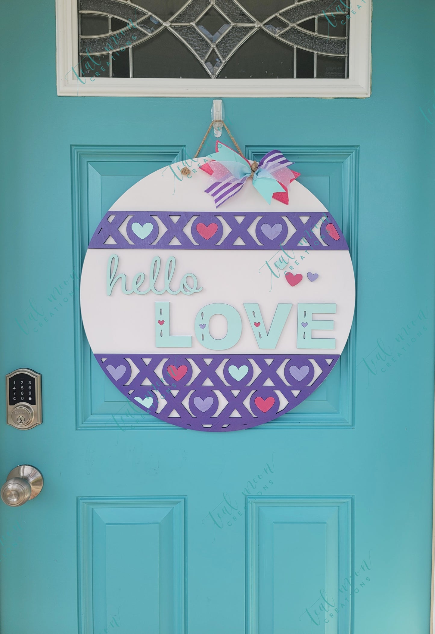 Hello Love Door Hanger