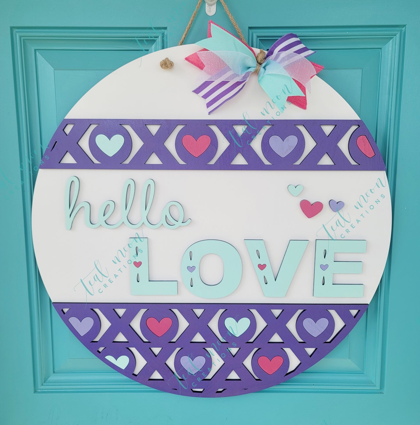 Hello Love Door Hanger