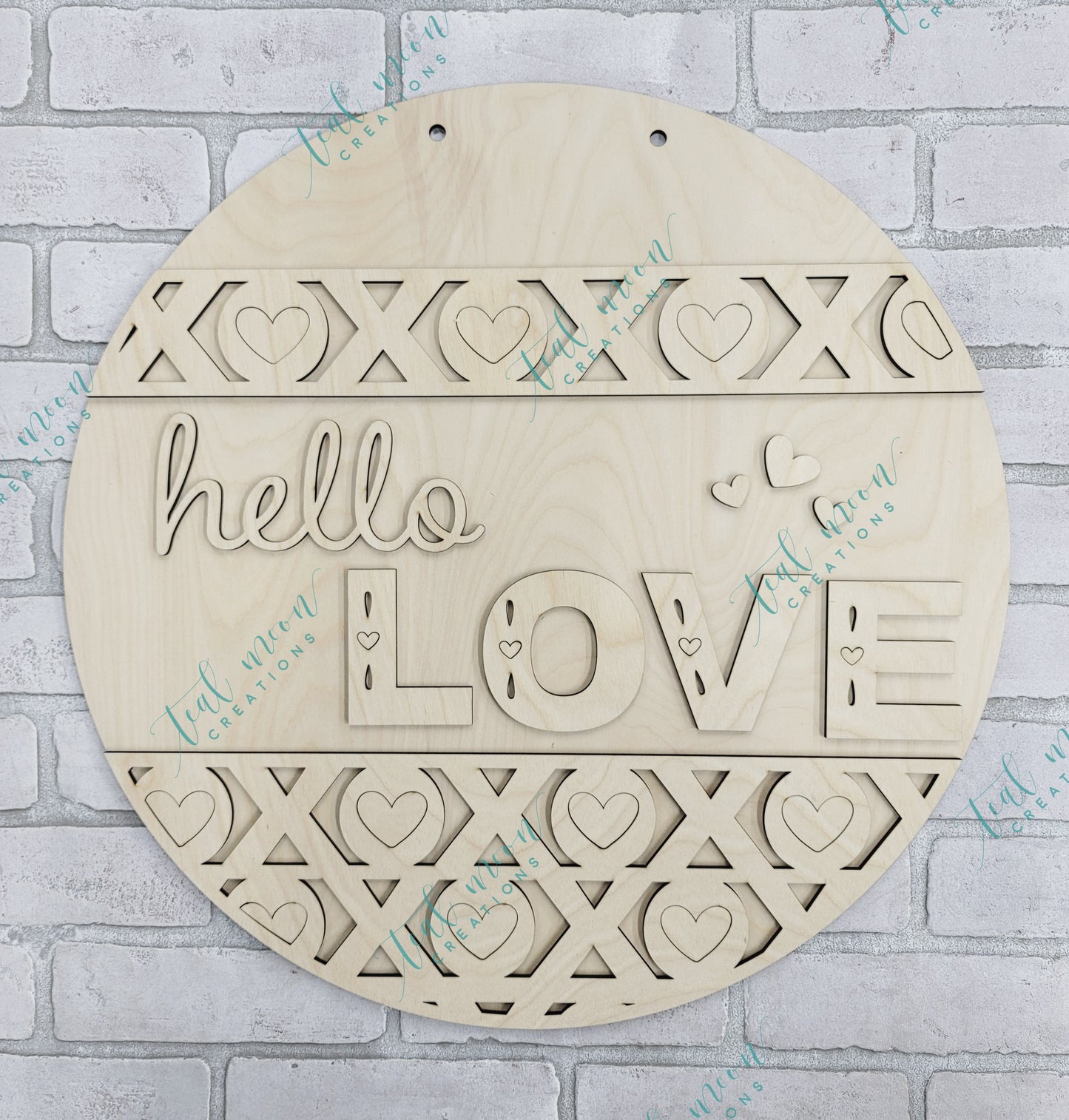 Hello Love Door Hanger