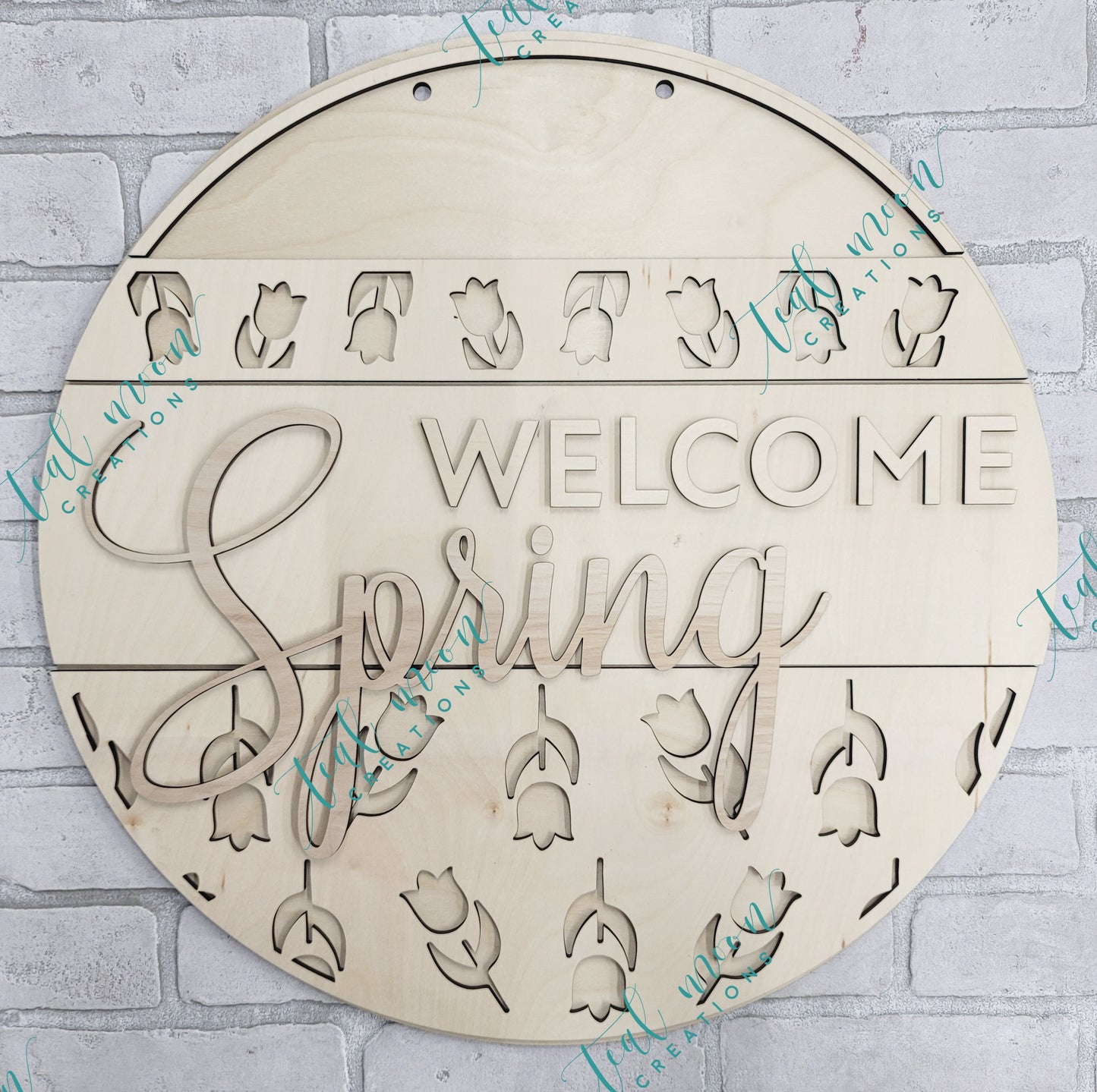 Welcome Spring Door Hanger