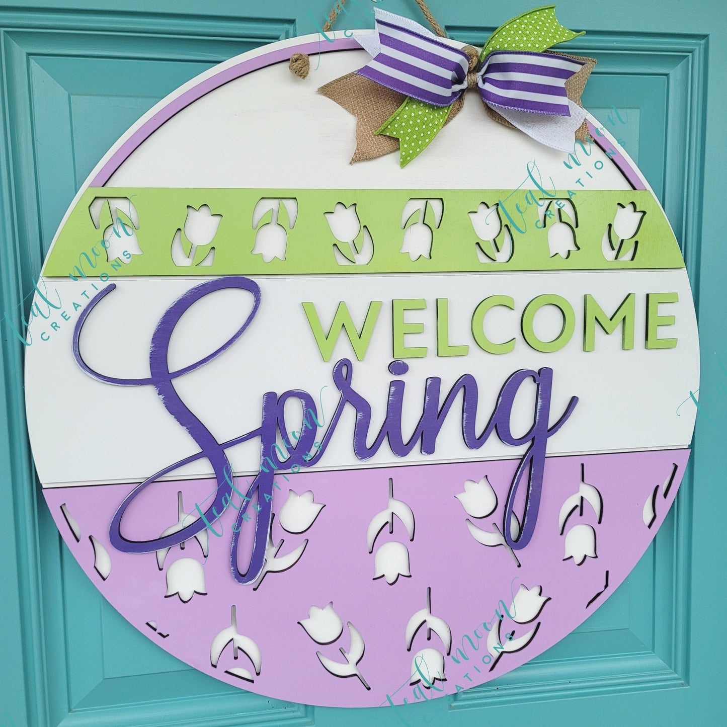 Welcome Spring Door Hanger