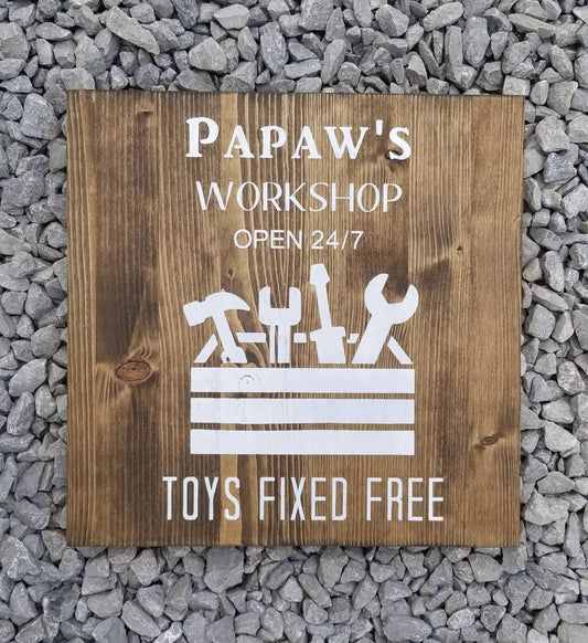 Grandpa's Workshop Sign