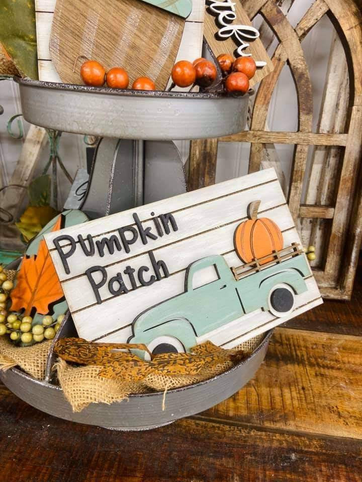 Fall Farmhouse Tiered Tray Set