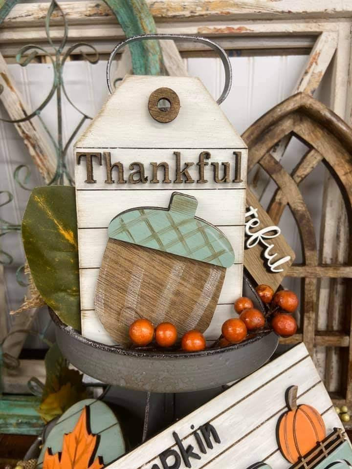 Fall Farmhouse Tiered Tray Set