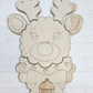 Scalloped Reindeer Door Hanger