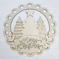 Triple Tree Scalloped Door Hanger