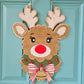 Scalloped Reindeer Door Hanger