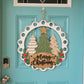 Triple Tree Scalloped Door Hanger