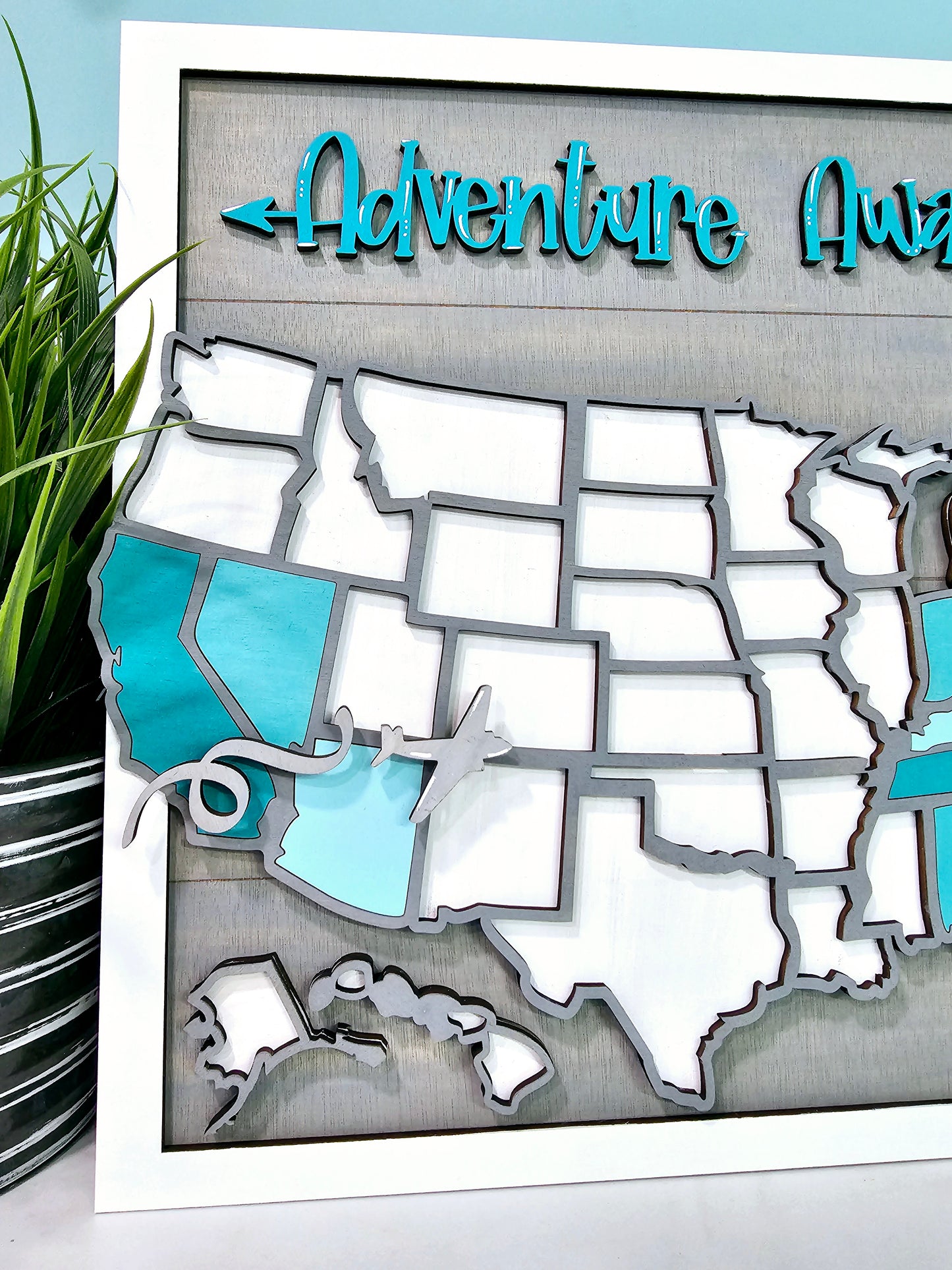 Adventure Awaits Travel Map