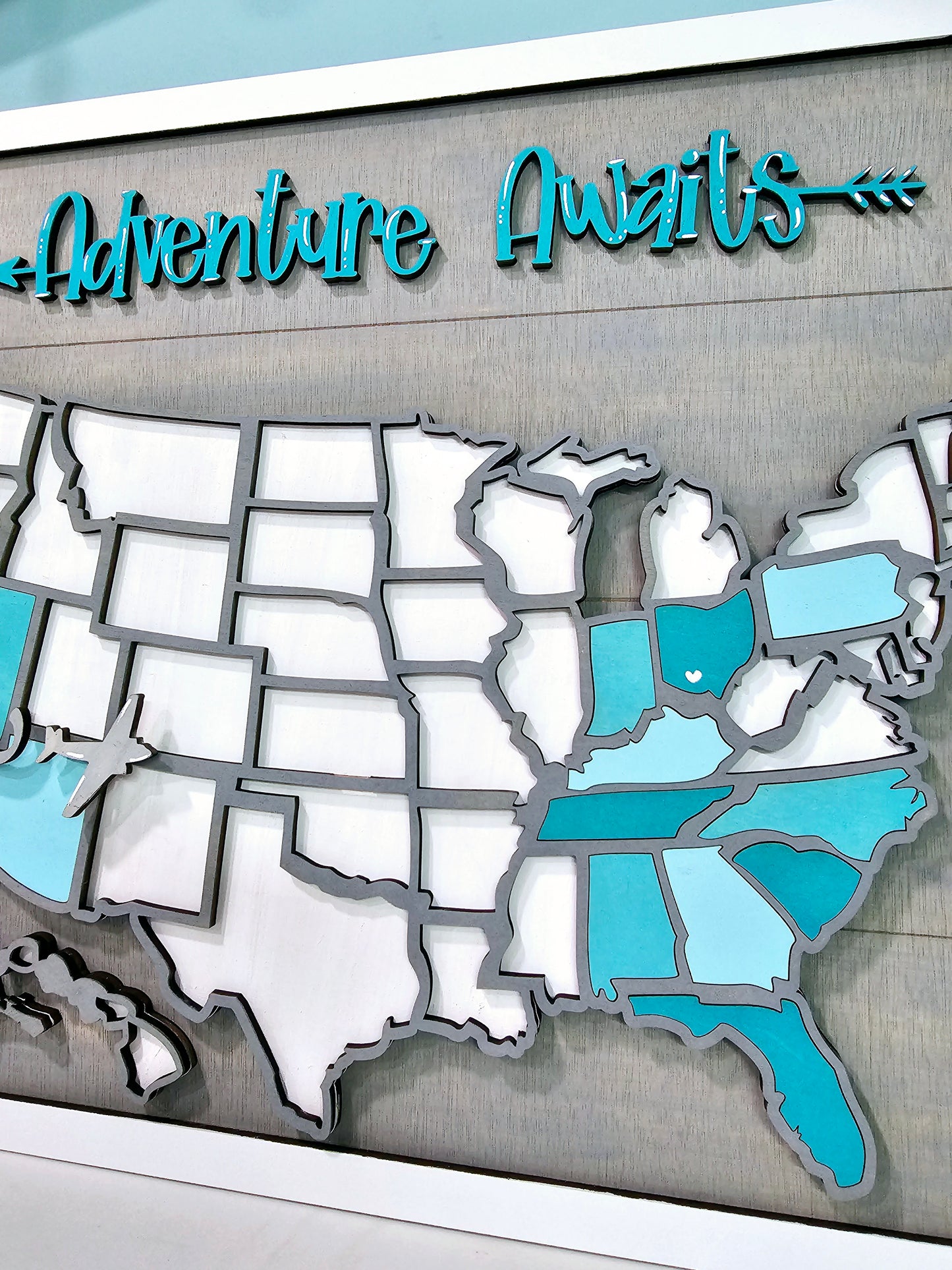 Adventure Awaits Travel Map