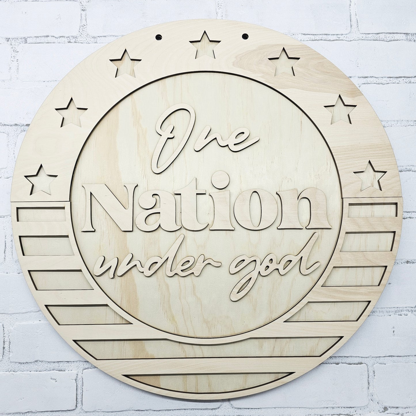 One Nation Under God Door Hanger