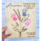 Mother's Day Floral Handprint Sign