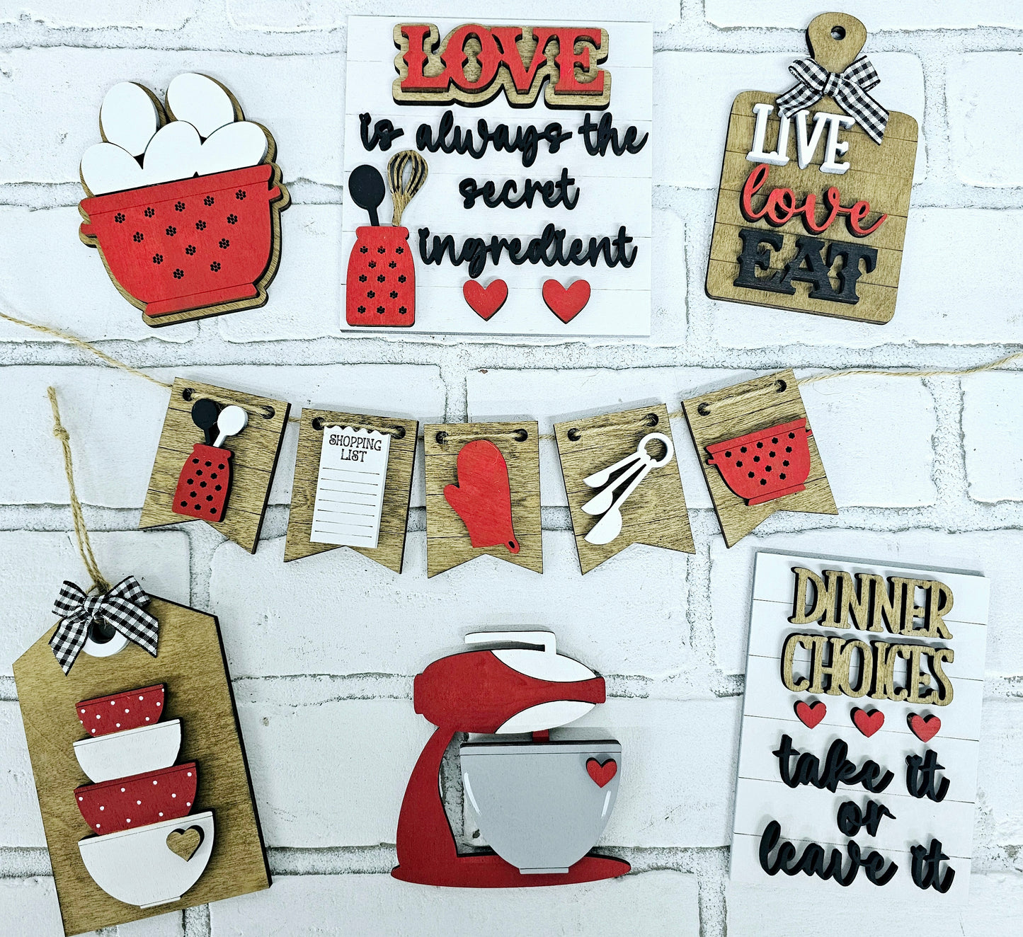 Kitchen Tiered Tray Set