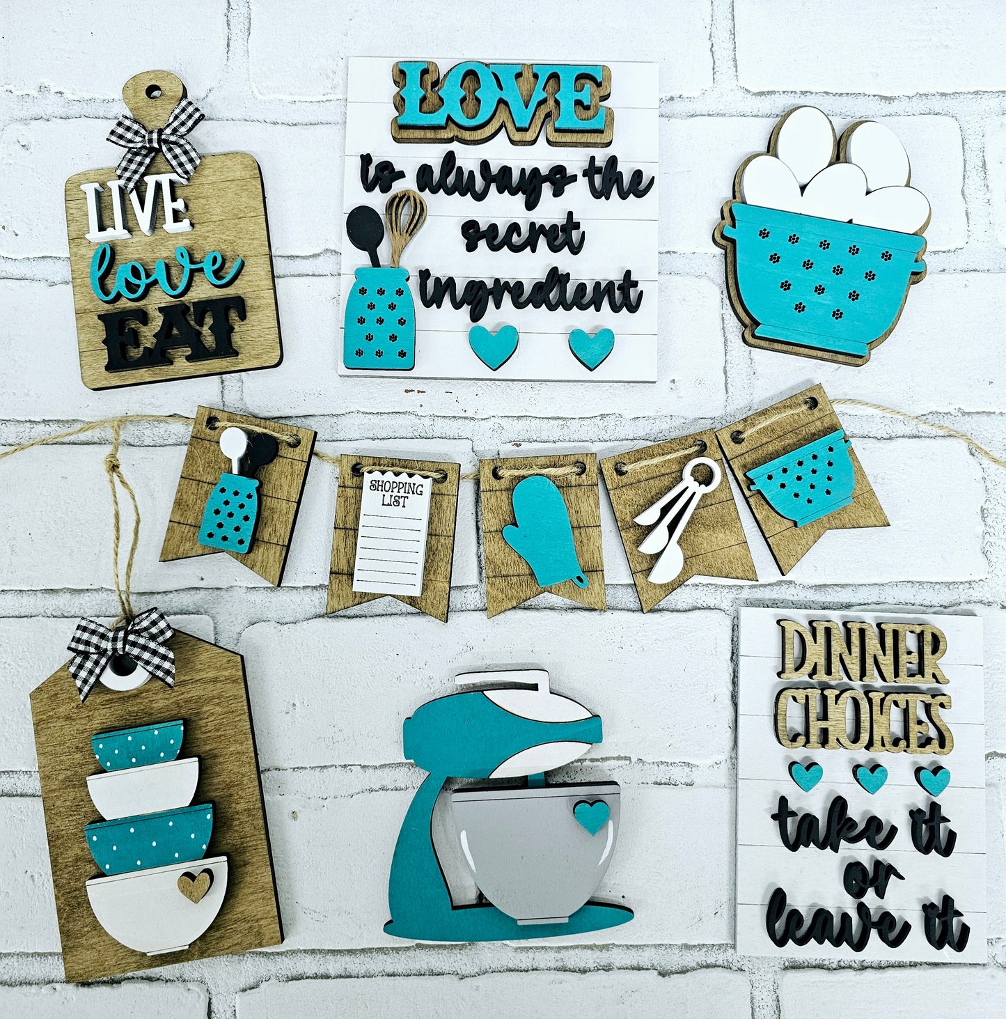Kitchen Tiered Tray Set