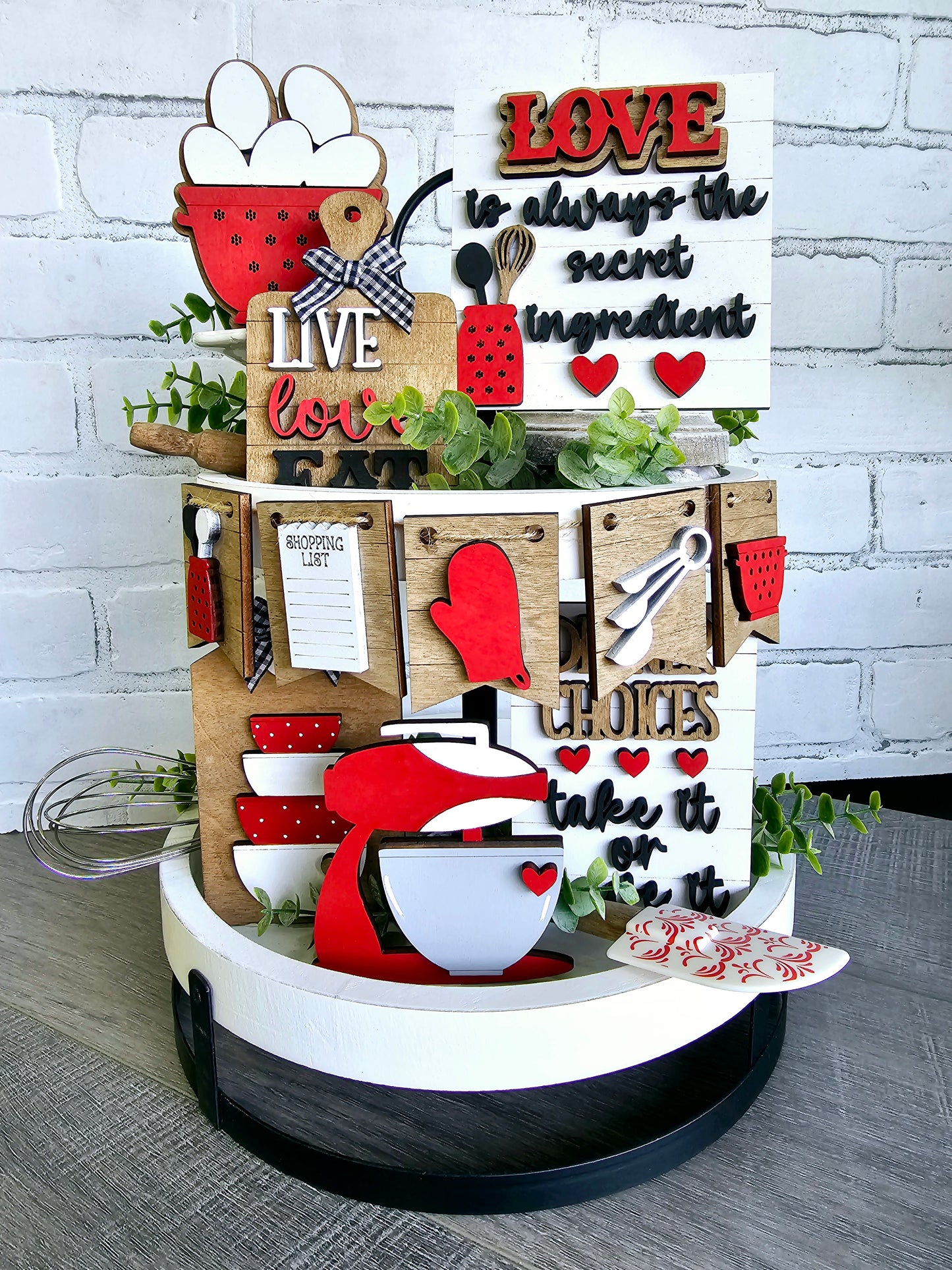 Kitchen Tiered Tray Set