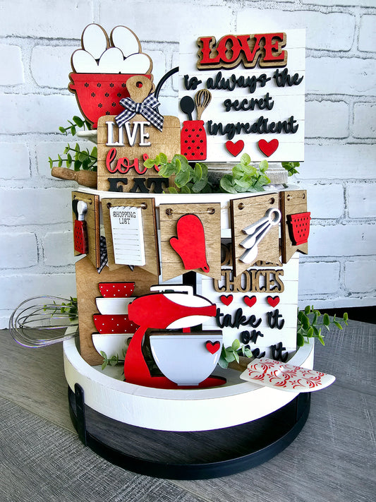 Kitchen Tiered Tray Set