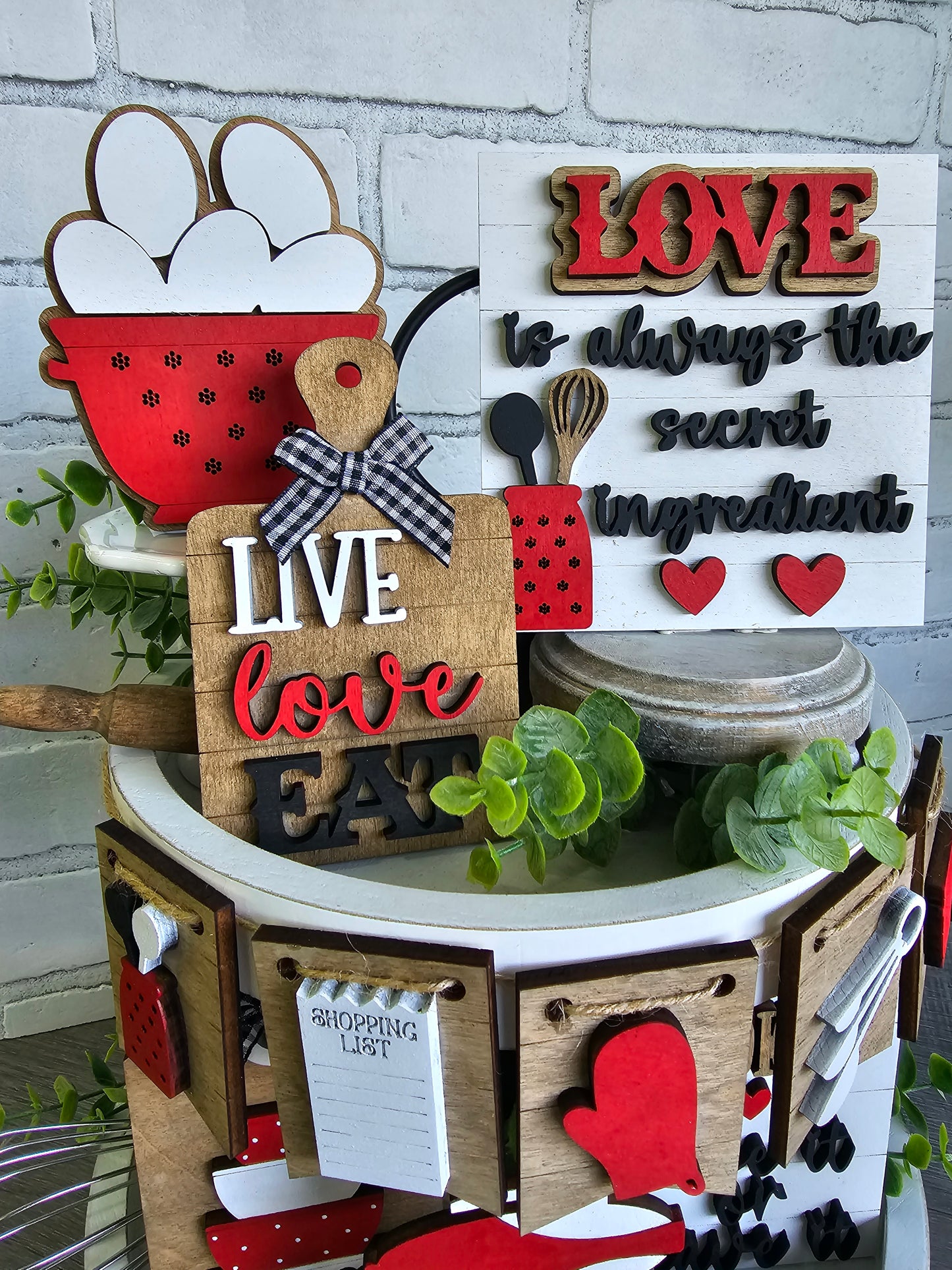 Kitchen Tiered Tray Set