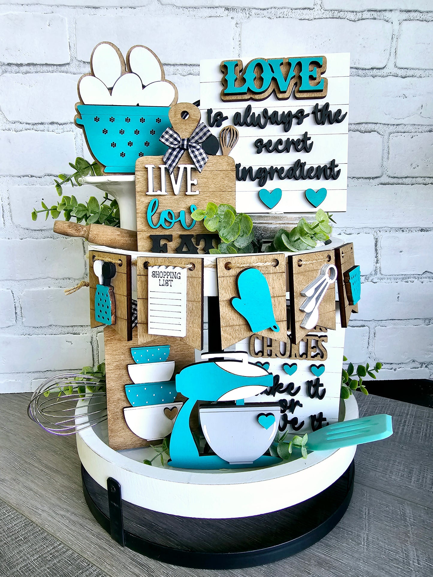 Kitchen Tiered Tray Set