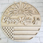 Happy July 4th Fireworks Door Hanger