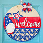 Patriotic Welcome Gnome Door Hanger