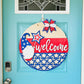 Patriotic Welcome Gnome Door Hanger