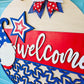 Patriotic Welcome Gnome Door Hanger