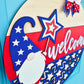 Patriotic Welcome Gnome Door Hanger