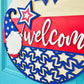 Patriotic Welcome Gnome Door Hanger