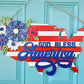 God Bless America United States Door Hanger