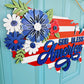 God Bless America United States Door Hanger