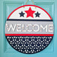 Simple Patriotic Welcome Door Hanger