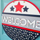 Simple Patriotic Welcome Door Hanger