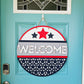 Simple Patriotic Welcome Door Hanger