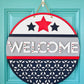 Simple Patriotic Welcome Door Hanger