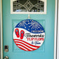 Freedom, Fireworks, Flip Flops & Fun Door Hanger